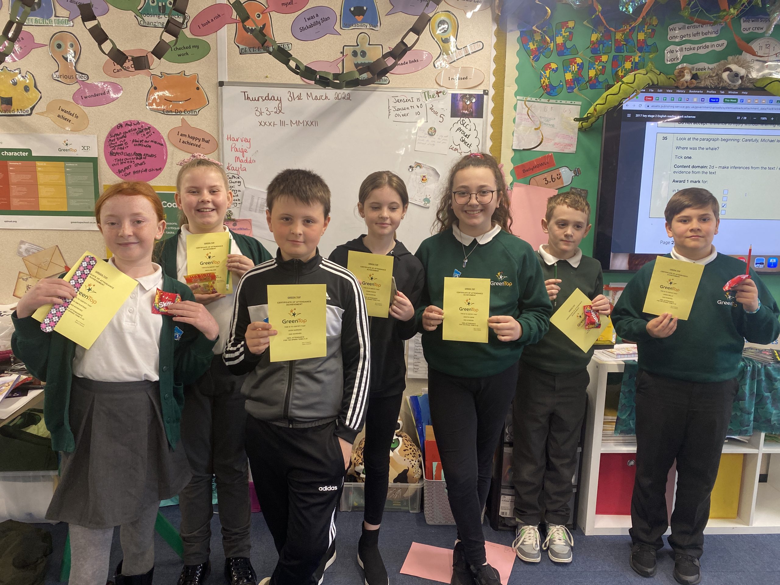 100% Attendance! | Green Top School