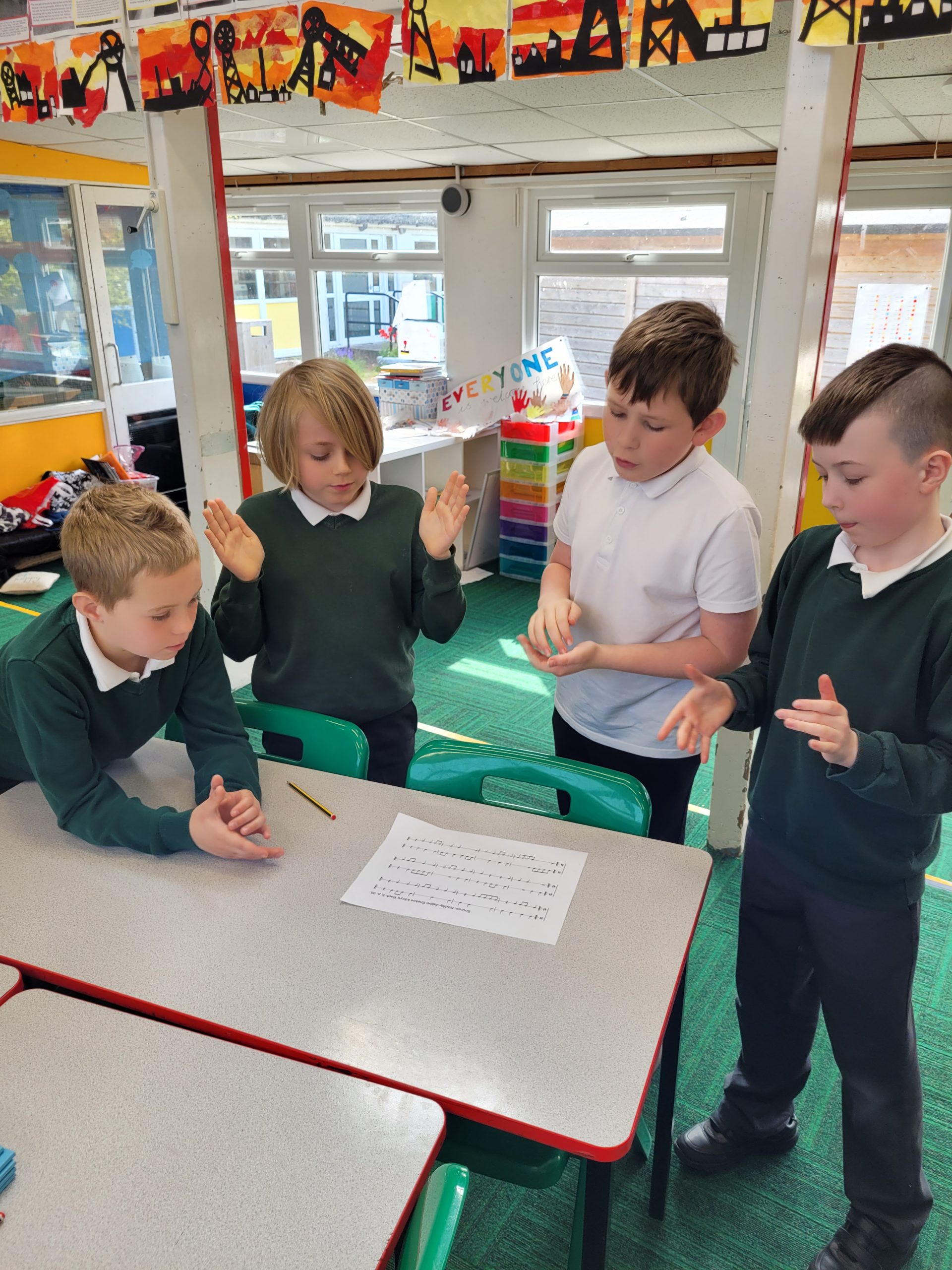 Class 14 Clapping Rhythms Green Top School