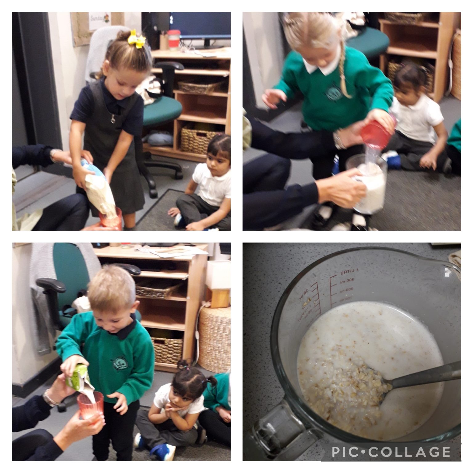 Porridge Tasting Christopher Pickering Primary School