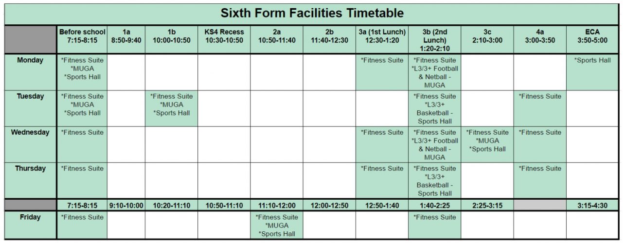 ECA Timetables | UCL Academy