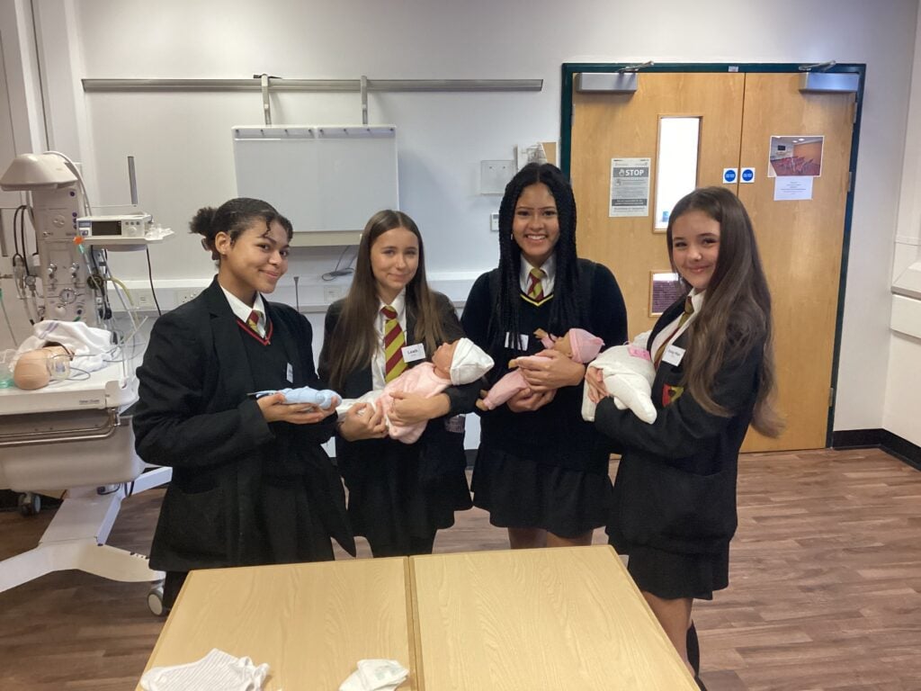 Students at Heartlands Hospital