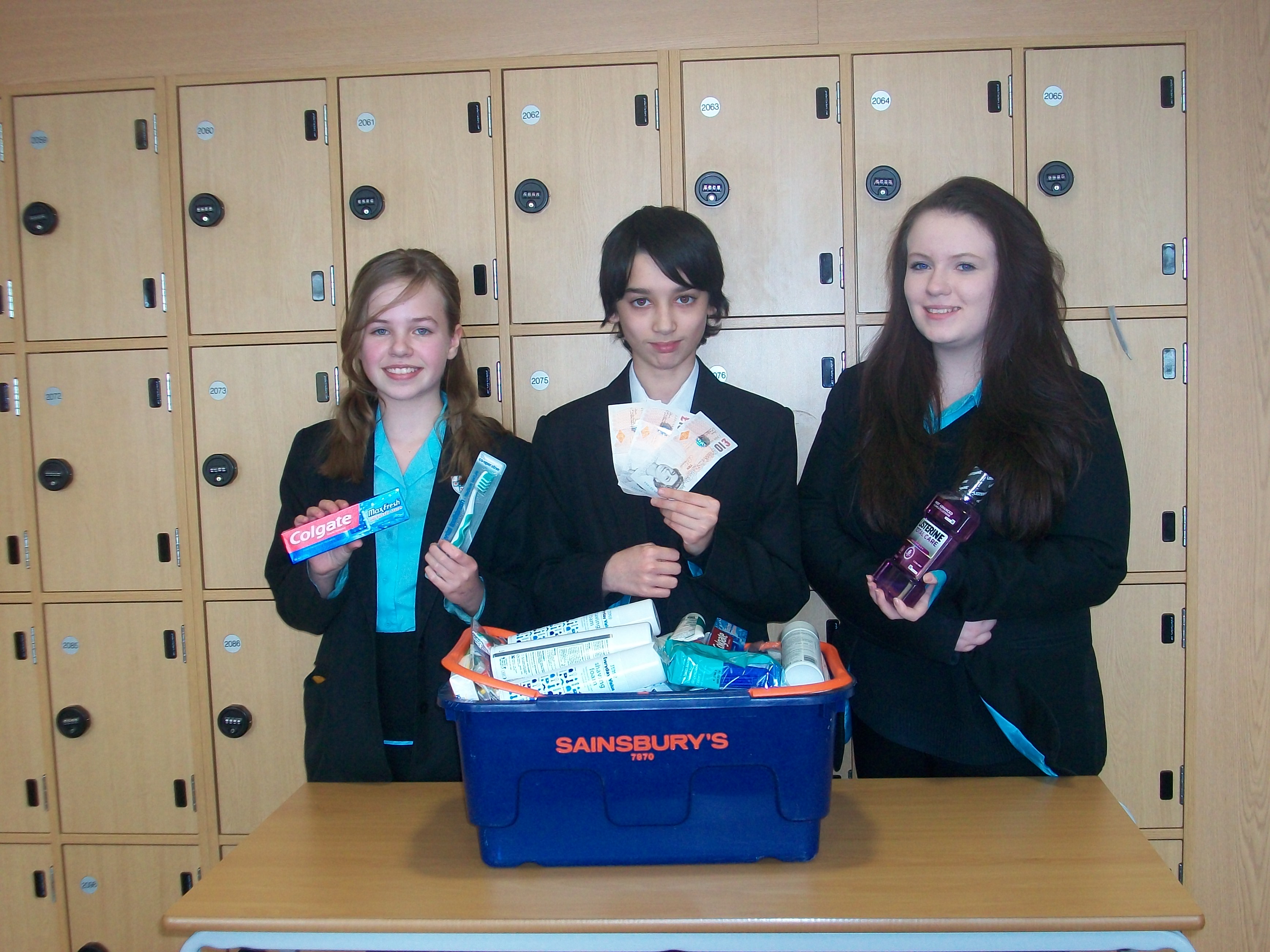 Students Donate Toiletries to Homeless St Edmund's Catholic Academy