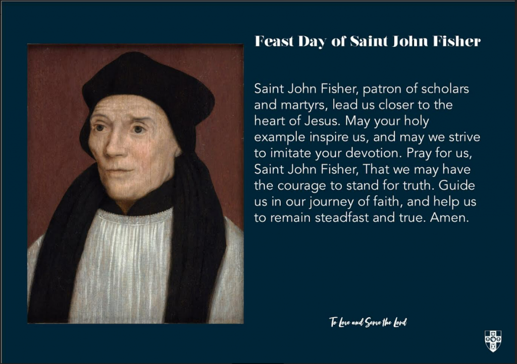 Feast Day of Saint John Fisher | St Edmund's Catholic Academy