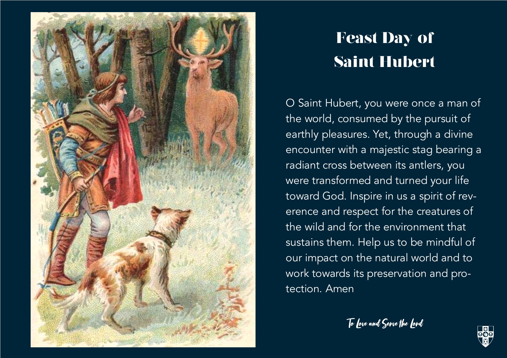 Saint Hubert’s Feast Day St Edmund's Catholic Academy