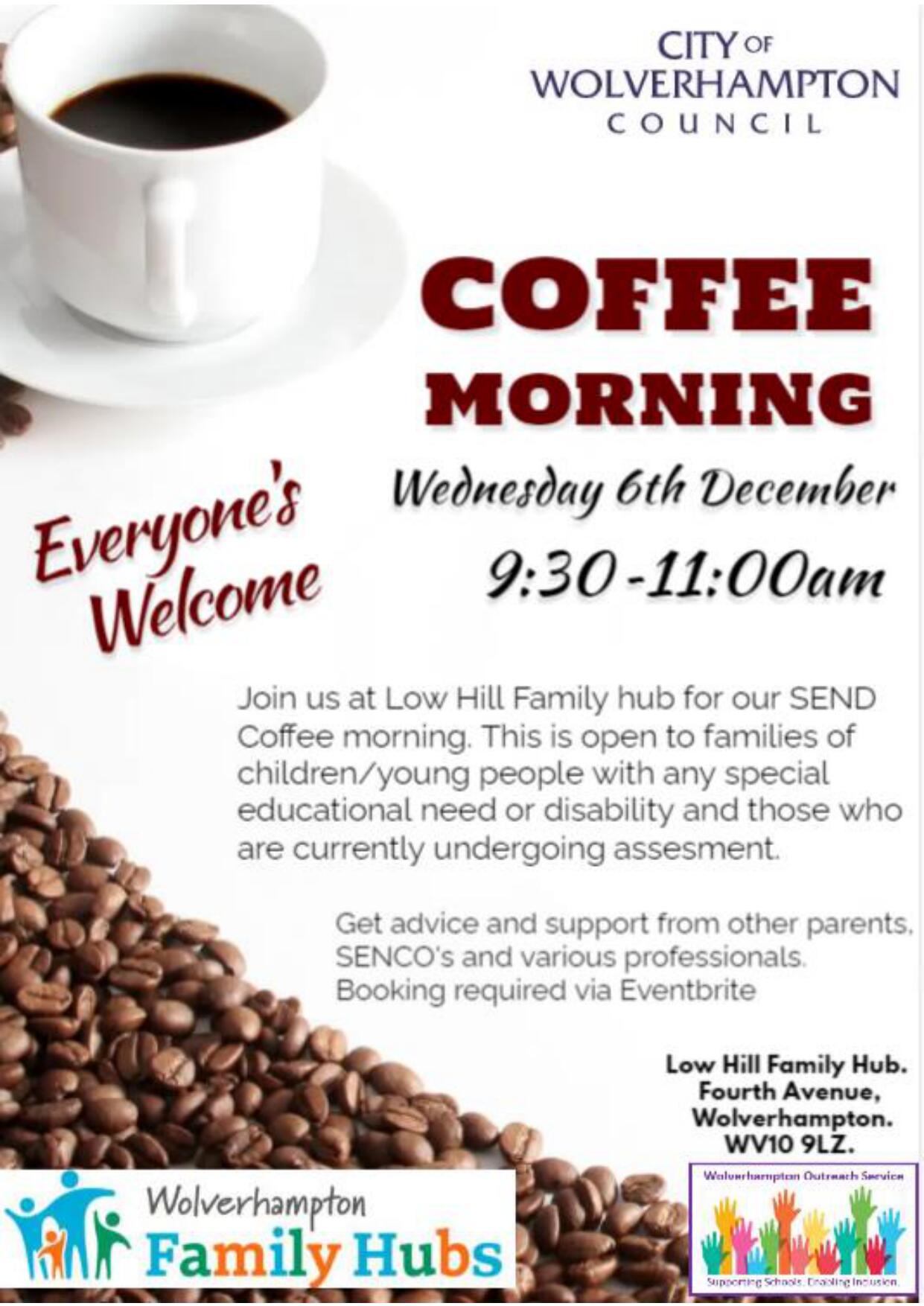 SEND Coffee Morning | St Edmund's Catholic Academy