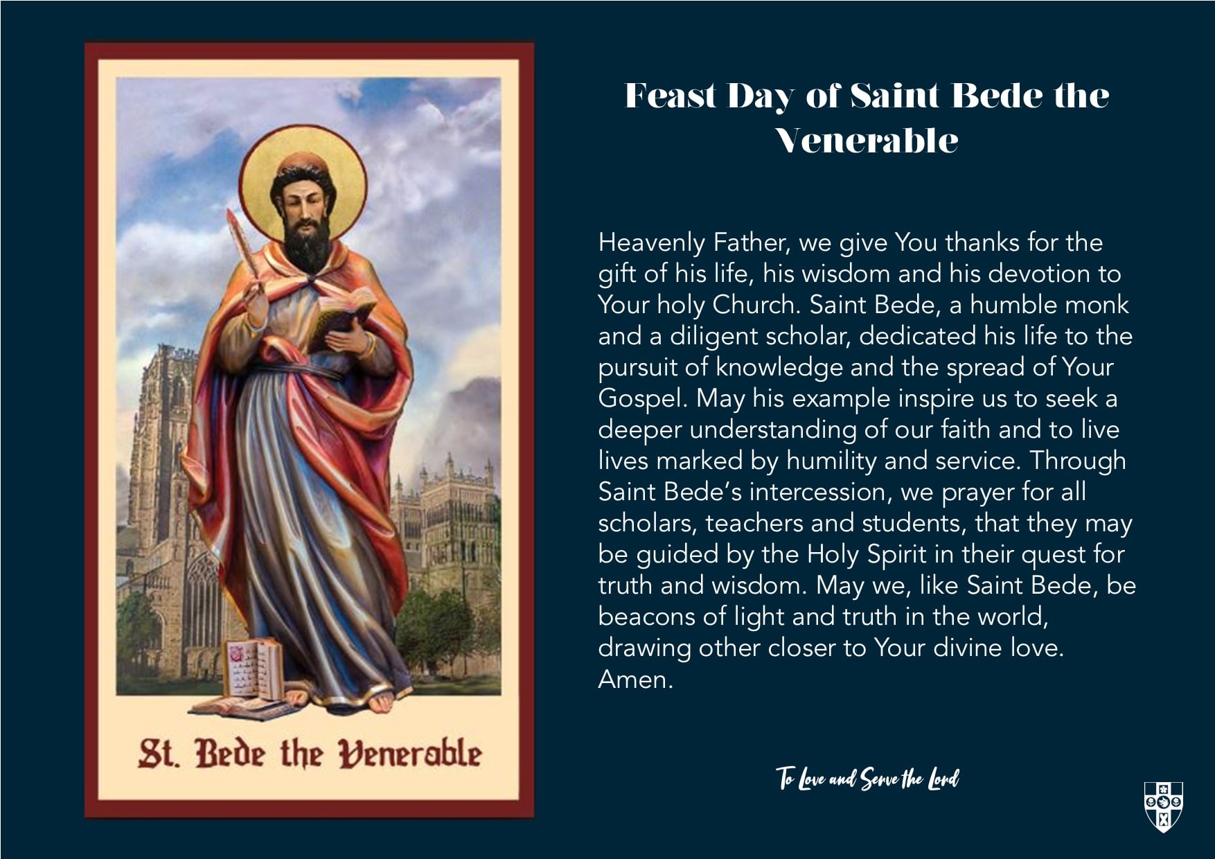 Celebrating St Bede Feast Day: A Beacon of Wisdom and Faith | St Edmund ...