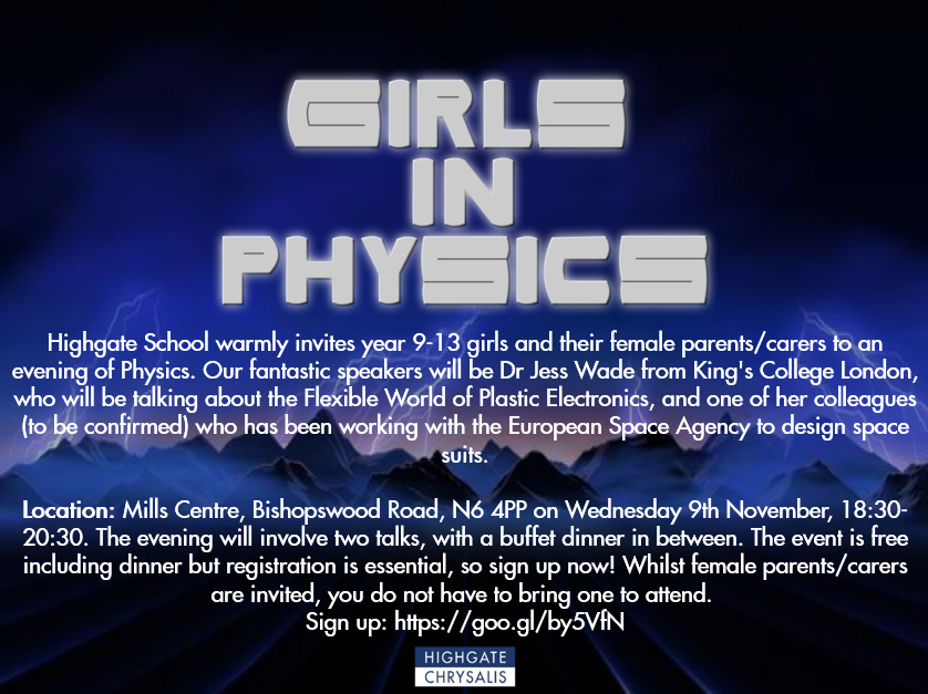 Girls in Physics 9th November 2016