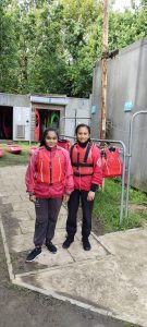 ACS students at kayaking worksshop