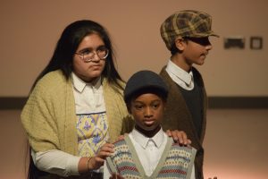 Alperton students performing in the ‘A Christmas Carol’