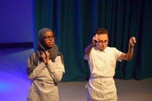 Alperton students performing in the ‘A Christmas Carol’