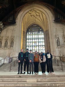 Image of Alperton students during their visit to the House of Parliament