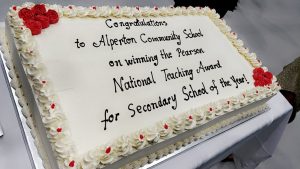 Image of cake celebrating the award 