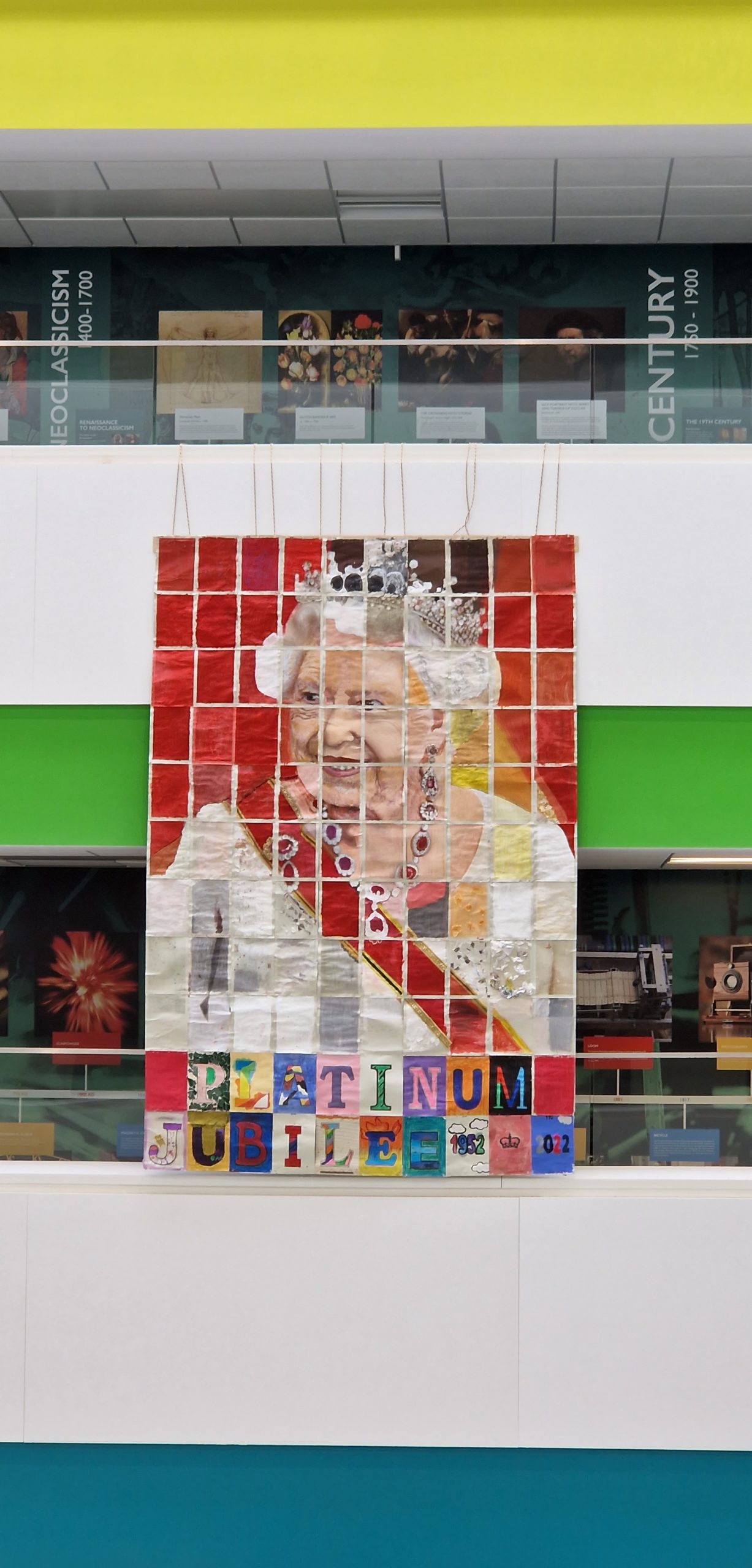 Mosaic portrait of Her Majesty Queen Elizabeth