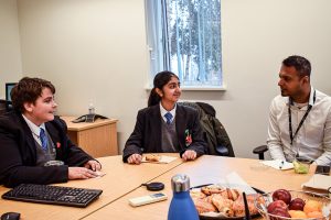 Alperton students and local employers during Business Breakfast