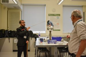 Static Electricity demonstration at ACS Open Evening