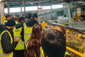 Year 10 students at the SEGRO’s Heathrow Cargo Centre