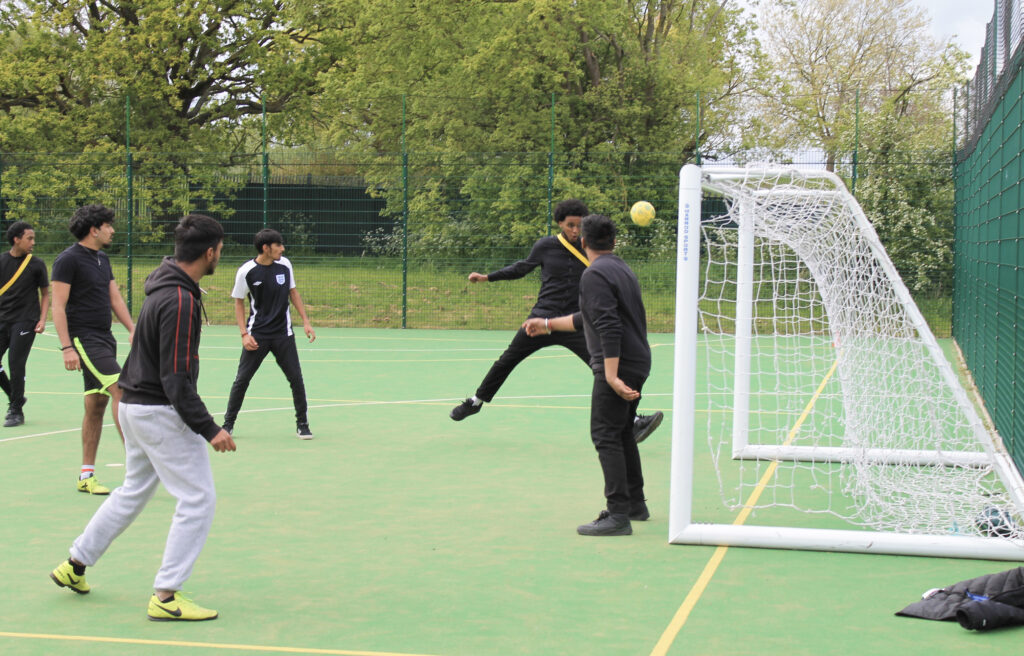 ACS students at the football tournament organised for UNICEF