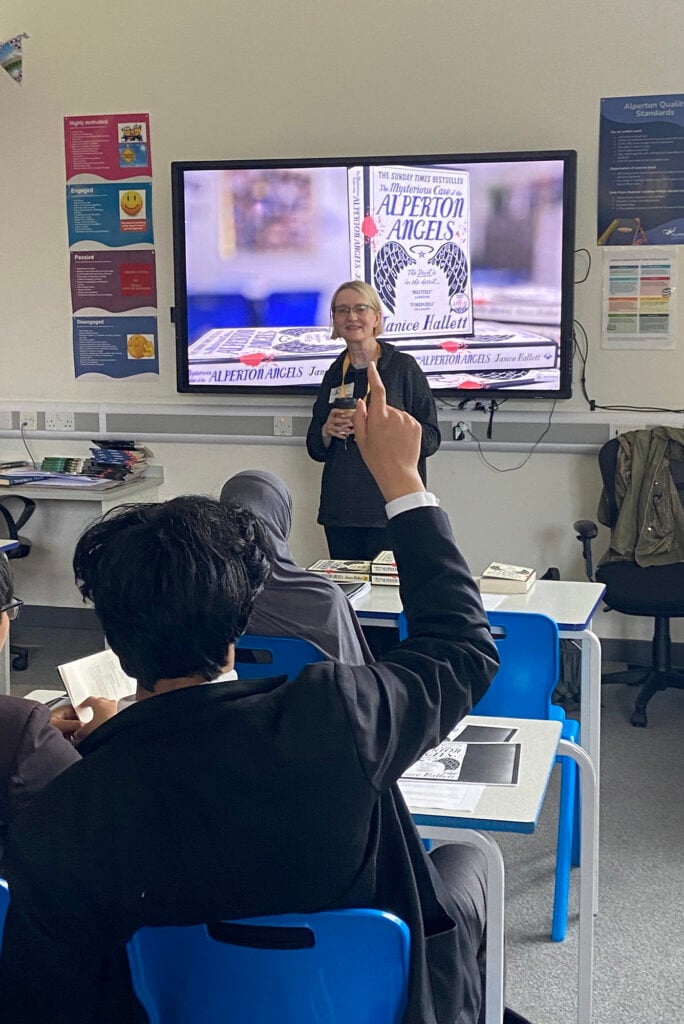 Author Janice Hallett during workshop