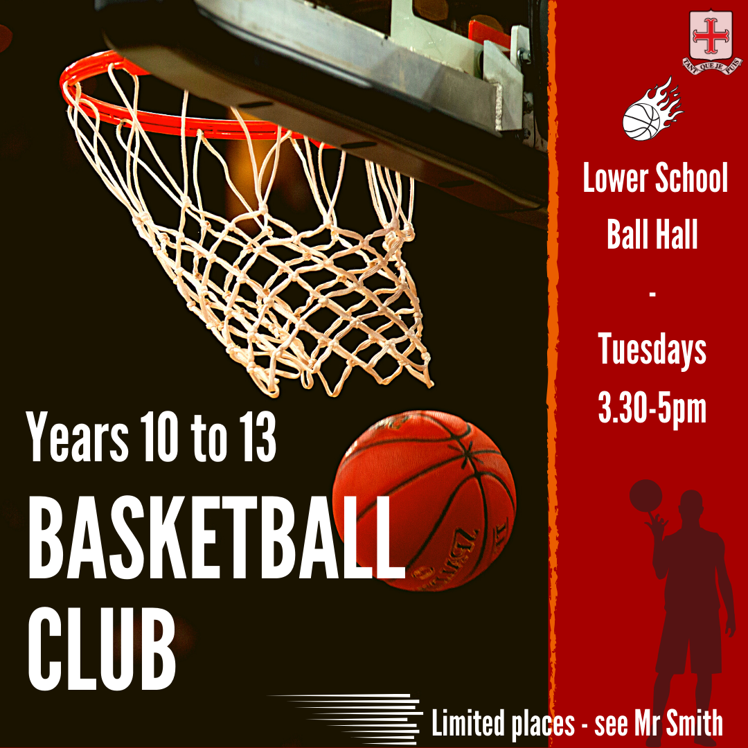 Basketball Club Starts Next Tuesday! Years 10 to 13 only ENFIELD