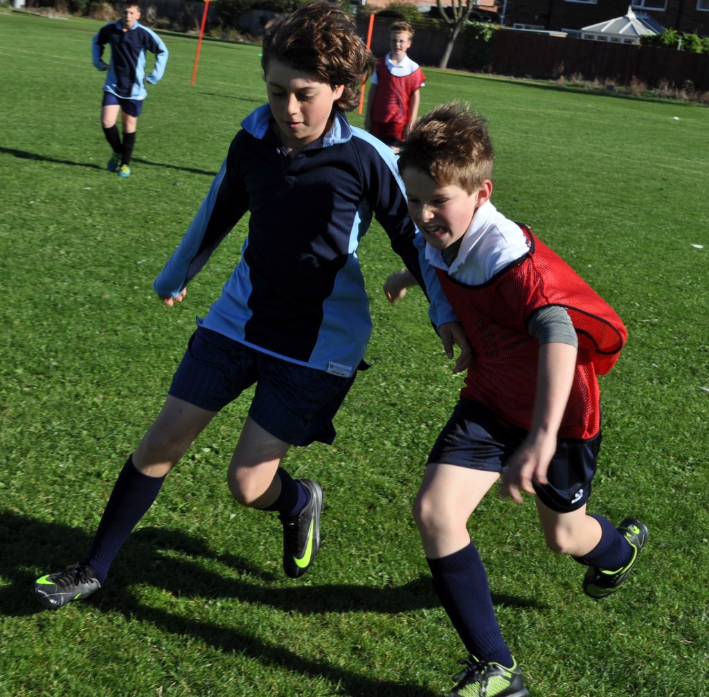 Year 8 football training