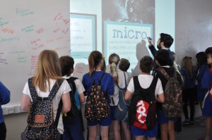 Writing on Film wall