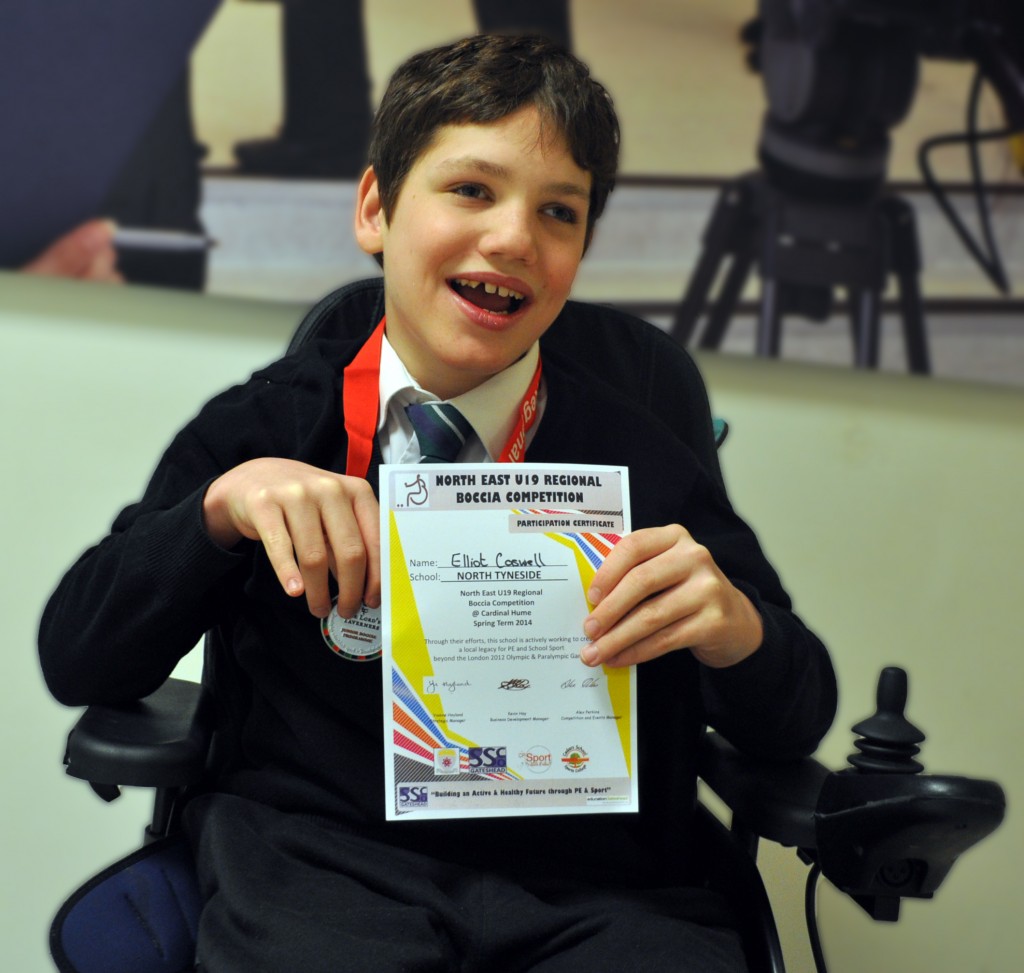 Elliott with medal