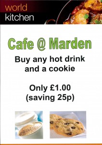 Hot drink and cookie