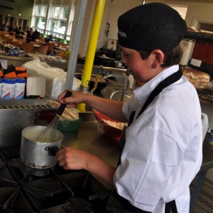 Stirring pancake mix