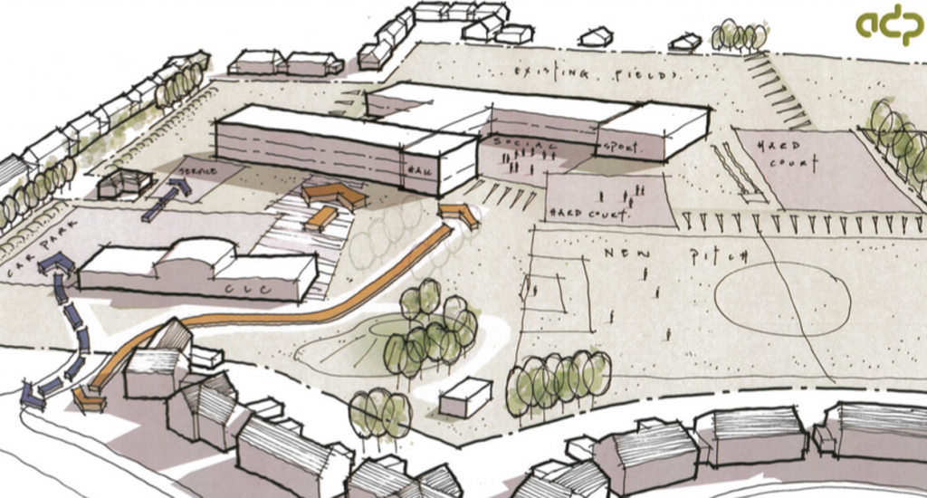Proposed new school sketch