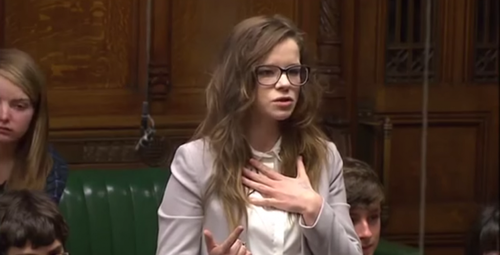 Rebecca at House of Commons