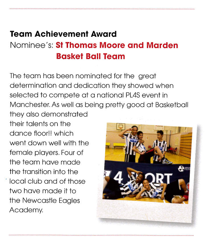 Excerpt from the evening's programme.