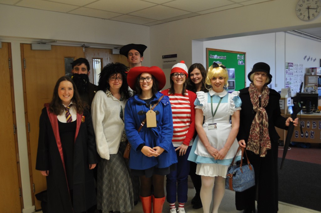 Marden English team in their World Book Day fancy dress