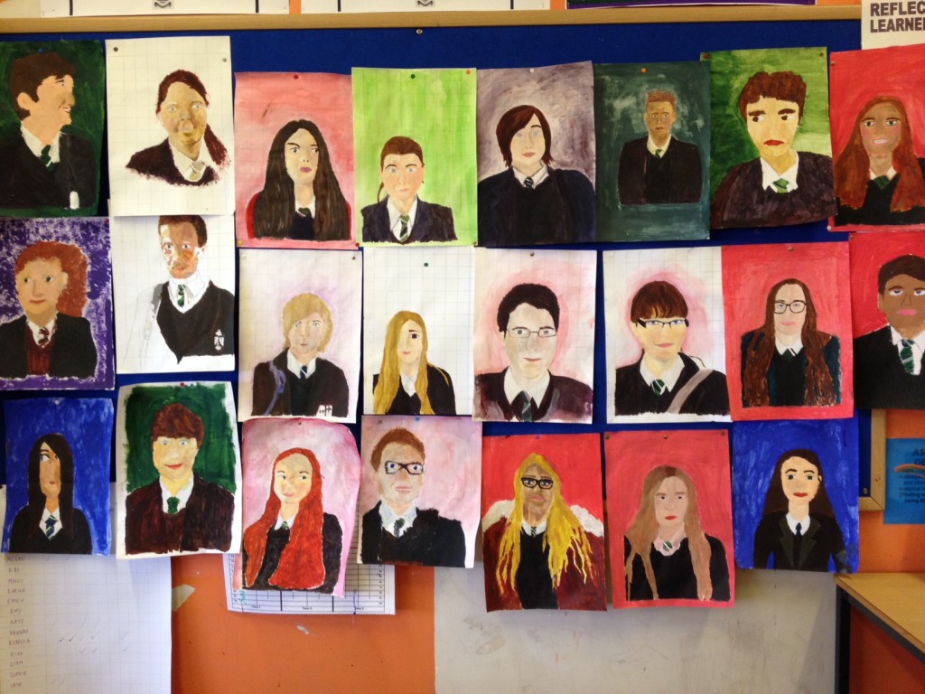 Fabulous Yr 9 self portrait gallery