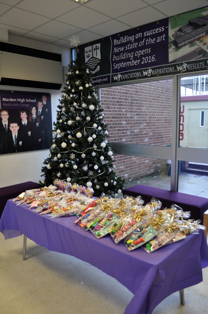 The stationery and sweet packs raised £221!