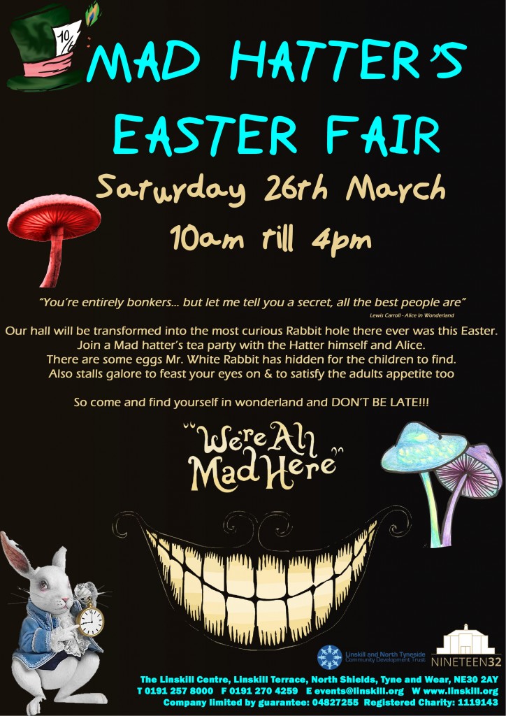 Mad Hatters Easter Fair Poster v2