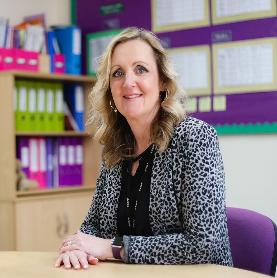 welcome image of staff at school