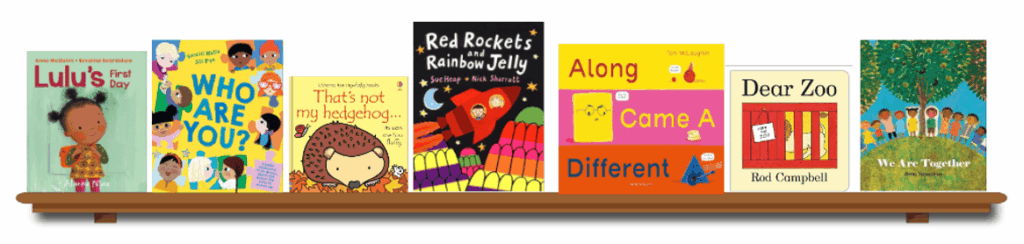 Autumn Bookshelf for Pre-School at Crown Street Primary School