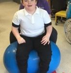 Developing our core strength whilst participating in fun and varied sitting activities during our lessons!