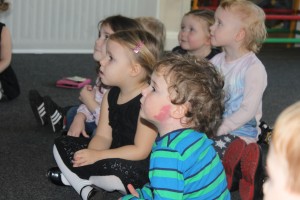 The children were fascinated to hear about Daniel's dad's job as a firefighter
