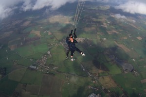 I was so happy when the parachute finally opened.