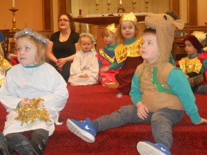 The Kings brought special presents for the baby.