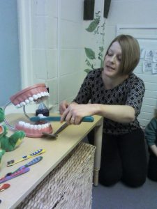 We learn't how to clean our teeth properly. 