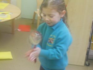 We played a Chinese drum