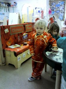 and wore traditional clothes.