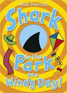 shark in the park on a windy day