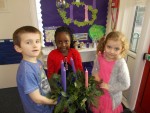 Year 1, well done to Archie, Sharice and Mia, who won the '10 things about the Advent Wreath Quiz' 