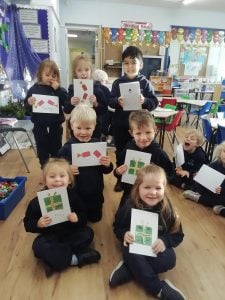 We continued our preparations for Advent by making cards and writing a letter to the residents of The Spinney. We hope that they will make them happy during these strange times.