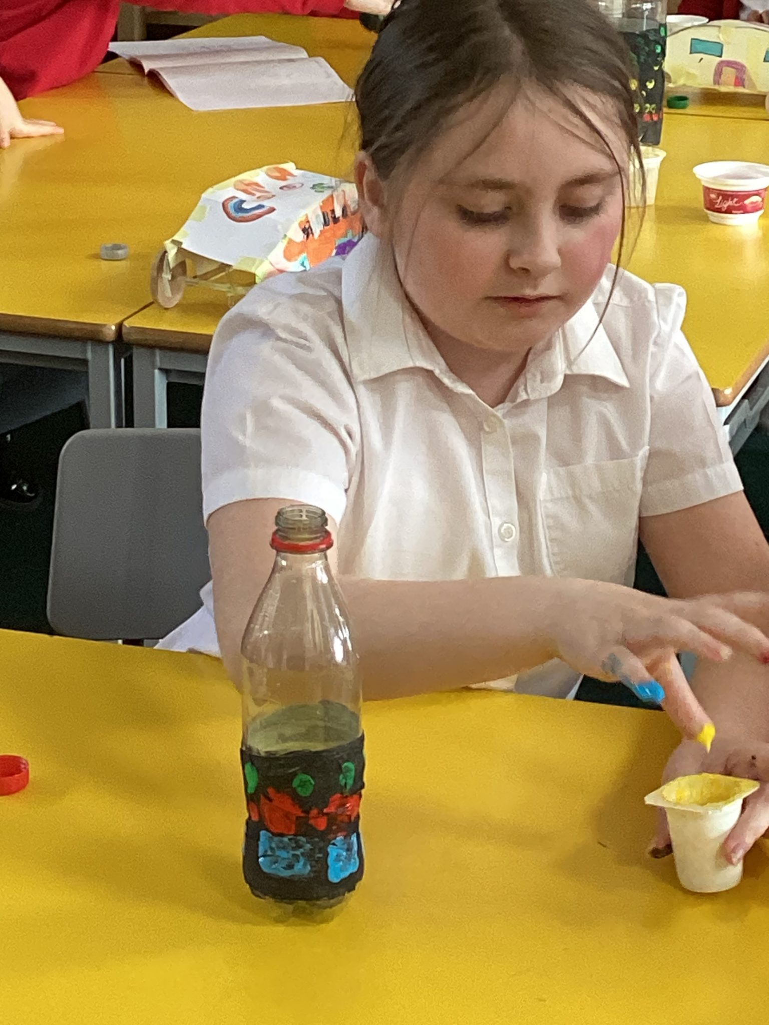 Year 4 making maracas from recycled materials Marsden Primary School