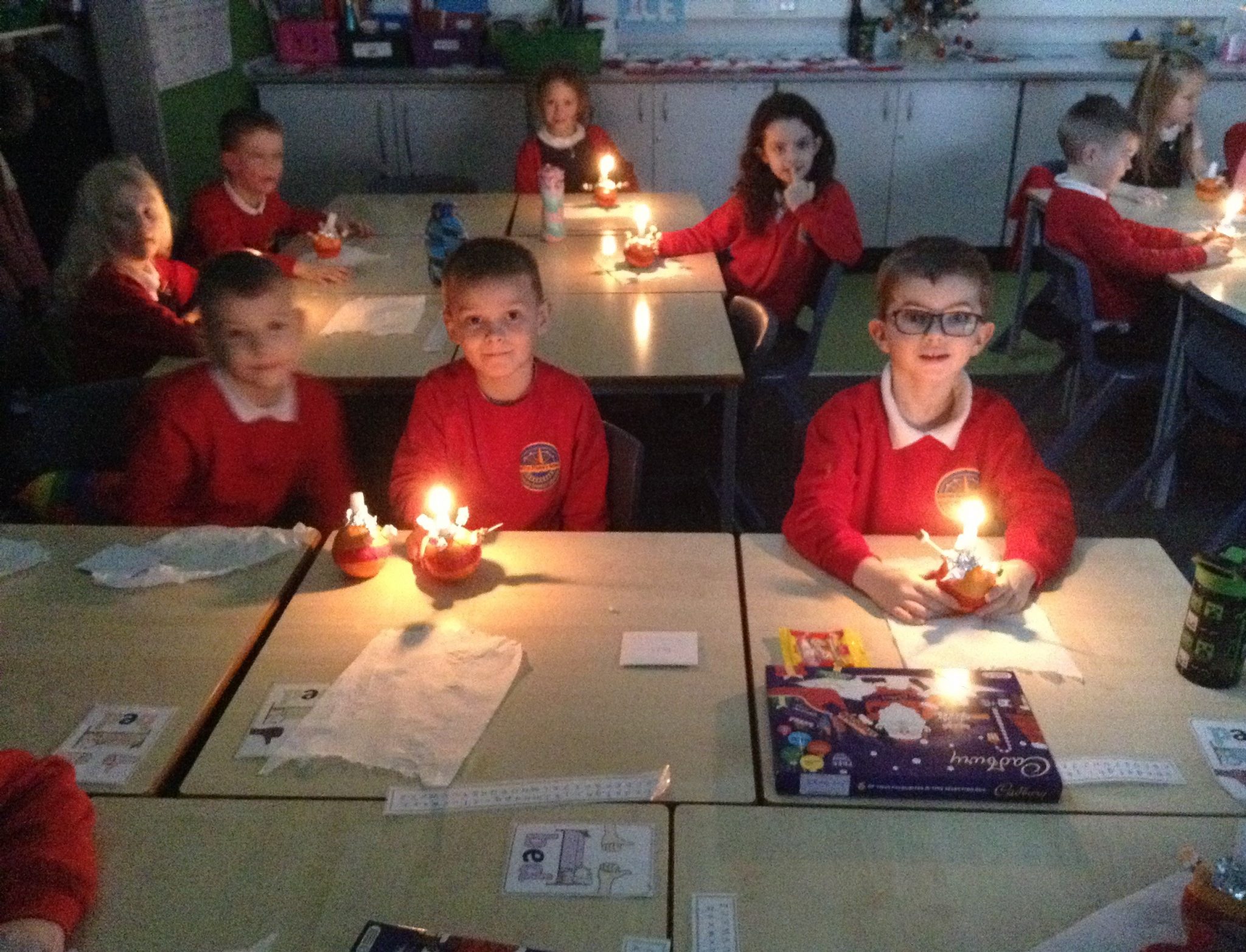 Year 2 making Christingles | Harton Primary School