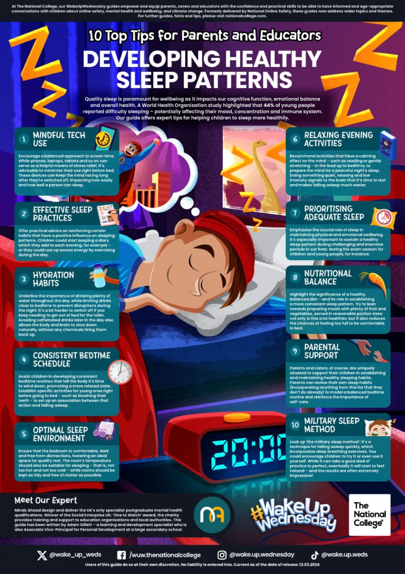 E-Safety Information – Developing Healthy Sleeping Pattern | Harton